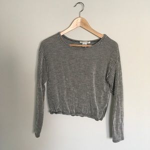 Long sleeved crop top, size medium.